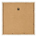 Fotolijst 25x25cm Wit Vintage MDF Bologna Achterzijde | Yourdecoration.nl