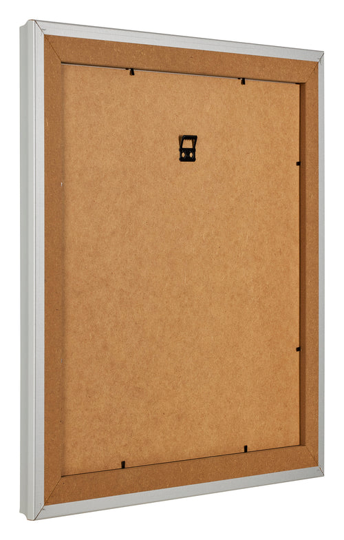 Fotolijst 25x25cm Zilver Mat MDF Lazio Achterzijde Schuin | Yourdecoration.nl