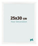 Fotolijst 25x30 cm Wit Hoogglans MDF Bologna Voorzijde Maat | Yourdecoration.nl