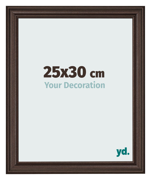 Fotolijst 25x30cm Eiken Donker MDF Lazio Voorzijde Maat | Yourdecoration.nl