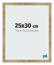 Fotolijst 25x30cm Goud Antiek MDF Bologna Voorzijde Maat | Yourdecoration.nl