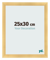 Fotolijst 25x30cm Goud Mat MDF Pisa Voorzijde Maat | Yourdecoration.nl