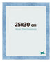 Fotolijst 25x30cm Helder Blauw Geveegd MDF Pisa Voorzijde Maat | Yourdecoration.nl