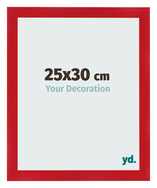 Fotolijst 25x30cm Rood MDF Pisa Voorzijde Maat | Yourdecoration.nl