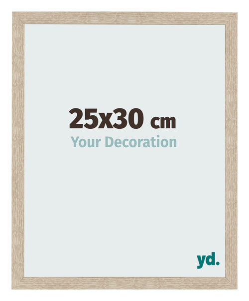 Fotolijst 25x30cm Sonoma Eiken MDF Bologna Voorzijde Maat | Yourdecoration.nl