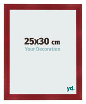 Fotolijst 25x30cm Wijnrood Geveegd MDF Pisa Voorzijde Maat | Yourdecoration.nl