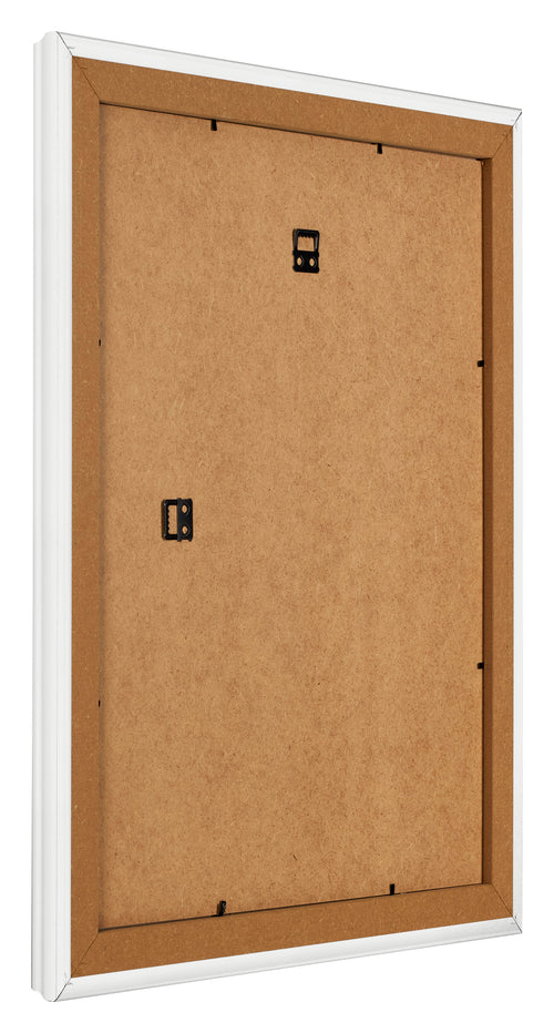 Fotolijst 25x30cm Wit Geveegd MDF Lazio Achterzijde Schuin | Yourdecoration.nl