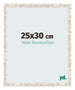 Fotolijst 25x30cm Wit Vintage MDF Bologna Voorzijde Maat | Yourdecoration.nl