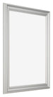 Fotolijst 25x30cm Zilver Mat MDF Lazio Voorzijde Schuin | Yourdecoration.nl