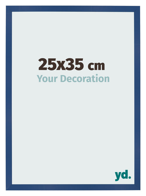 Fotolijst 25x35 cm Donkerblauw MDF Bologna Voorzijde Maat | Yourdecoration.nl