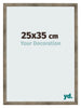 Fotolijst 25x35 cm Metaal Vintage MDF Bologna Voorzijde Maat | Yourdecoration.nl