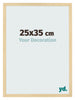 Fotolijst 25x35cm Beuken Decor MDF Bologna Voorzijde Maat | Yourdecoration.nl