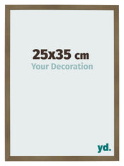 Fotolijst 25x35cm Brons Decor MDF Bologna Voorzijde Maat | Yourdecoration.nl