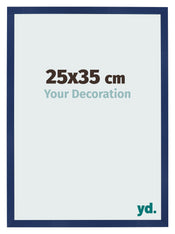 Fotolijst 25x35cm Donkerblauw Geveegd MDF Bologna Voorzijde Maat | Yourdecoration.nl