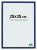 Fotolijst 25x35cm Donkerblauw Geveegd MDF Bologna Voorzijde Maat | Yourdecoration.nl