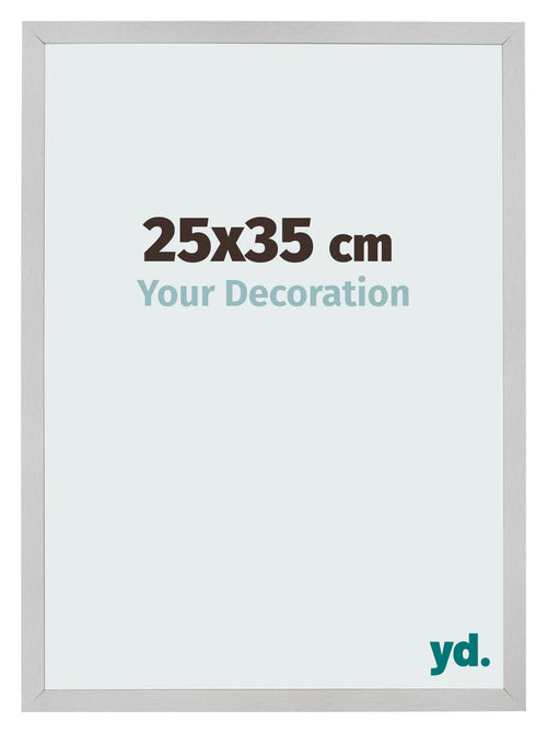 Fotolijst 25x35cm Edelstaal MDF Bologna Voorzijde Maat | Yourdecoration.nl