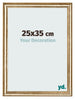 Fotolijst 25x35cm Goud Antiek MDF Lazio Voorzijde Maat | Yourdecoration.nl