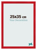 Fotolijst 25x35cm Rood MDF Pisa Voorzijde Maat | Yourdecoration.nl