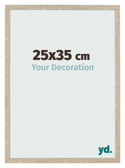 Fotolijst 25x35cm Sonoma Eiken MDF Bologna Voorzijde Maat | Yourdecoration.nl