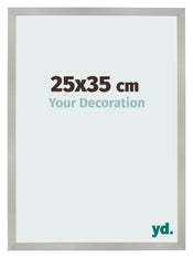 Fotolijst 25x35cm Zilver Mat MDF Bologna Voorzijde Maat | Yourdecoration.nl