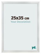 Fotolijst 25x35cm Zilver Mat MDF Pisa Voorzijde Maat | Yourdecoration.nl