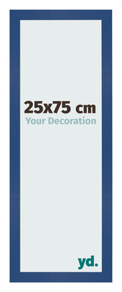 Fotolijst 25x75 cm Donkerblauw MDF Bologna Voorzijde Maat | Yourdecoration.nl