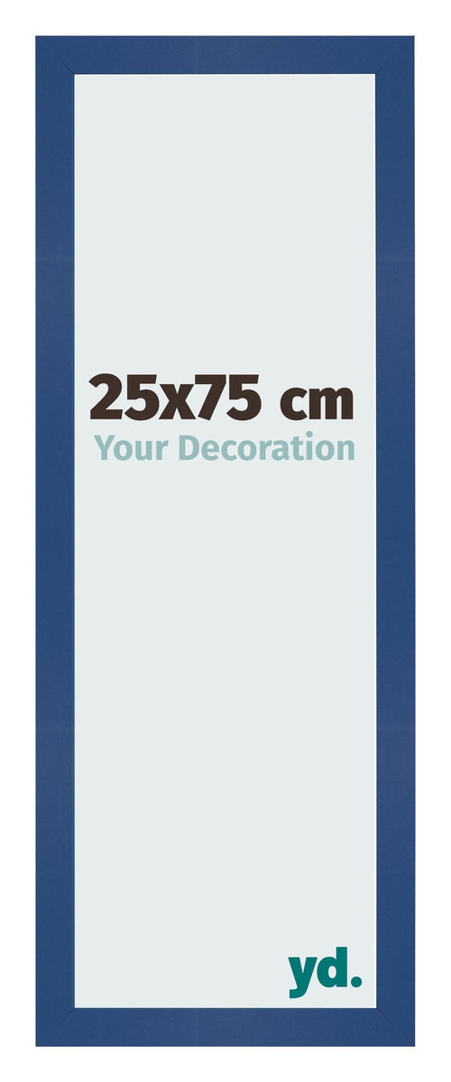 Fotolijst 25x75 cm Donkerblauw MDF Bologna Voorzijde Maat | Yourdecoration.nl