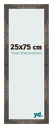 Fotolijst 25x75 cm Geoxideerd Metaal MDF Bologna Voorzijde Maat | Yourdecoration.nl