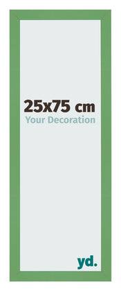 Fotolijst 25x75 cm Groen MDF Bologna Voorzijde Maat | Yourdecoration.nl