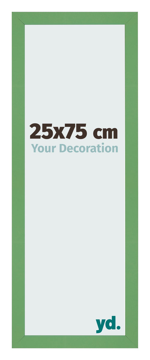 Fotolijst 25x75 cm Groen MDF Bologna Voorzijde Maat | Yourdecoration.nl