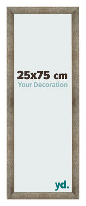 Fotolijst 25x75 cm Metaal Vintage MDF Bologna Voorzijde Maat | Yourdecoration.nl