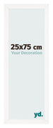 Fotolijst 25x75 cm Wit Hoogglans MDF Bologna Voorzijde Maat | Yourdecoration.nl