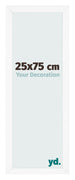 Fotolijst 25x75 cm Wit Mat MDF Bologna Voorzijde Maat | Yourdecoration.nl