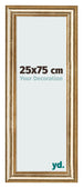 Fotolijst 25x75cm Goud Antiek MDF Lazio Voorzijde Maat | Yourdecoration.nl