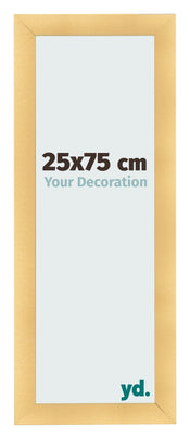 Fotolijst 25x75cm Goud Mat MDF Pisa Voorzijde Maat | Yourdecoration.nl