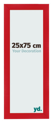 Fotolijst 25x75cm Rood MDF Pisa Voorzijde Maat | Yourdecoration.nl