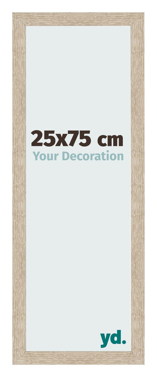 Fotolijst 25x75cm Sonoma Eiken MDF Bologna Voorzijde Maat | Yourdecoration.nl