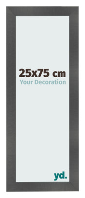 Fotolijst 25x75cm Zwart Mat MDF Pisa Voorzijde Maat | Yourdecoration.nl