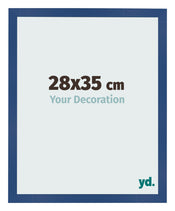 Fotolijst 28x35 cm Donkerblauw MDF Bologna Voorzijde Maat | Yourdecoration.nl