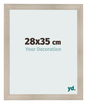 Fotolijst 28x35cm Eiken Licht MDF Pisa Voorzijde Maat | Yourdecoration.nl