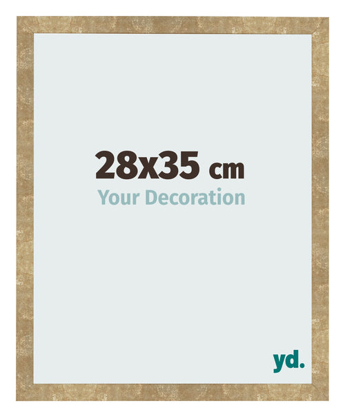 Fotolijst 28x35cm Goud Antiek MDF Bologna Voorzijde Maat | Yourdecoration.nl