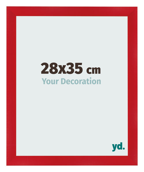 Fotolijst 28x35cm Rood MDF Pisa Voorzijde Maat | Yourdecoration.nl