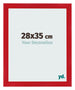 Fotolijst 28x35cm Rood MDF Pisa Voorzijde Maat | Yourdecoration.nl