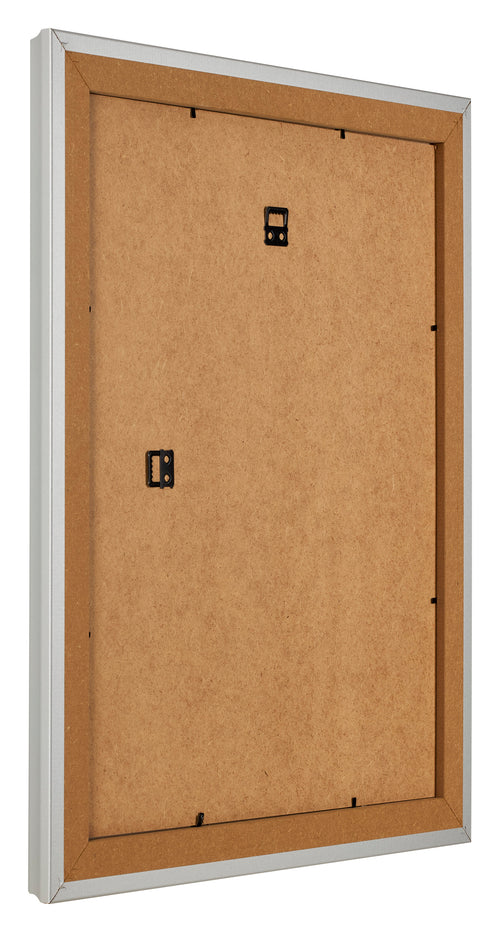 Fotolijst 28x35cm Zilver Mat MDF Lazio Achterzijde Schuin | Yourdecoration.nl