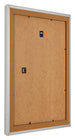 Fotolijst 28x35cm Zilver Mat MDF Lazio Achterzijde Schuin | Yourdecoration.nl