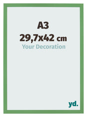 Fotolijst 29 7x42 cm A3 Groen MDF Bologna Voorzijde Maat | Yourdecoration.nl