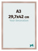 Fotolijst 29 7x42 cm A3 Oudroze MDF Bologna Voorzijde Maat | Yourdecoration.nl