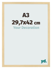 Fotolijst 29 7x42cm A3 Beuken Decor MDF Bologna Voorzijde Maat | Yourdecoration.nl