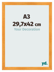 Fotolijst 29 7x42cm A3 Oranje MDF Pisa Voorzijde Maat | Yourdecoration.nl