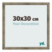 Fotolijst 30x30 cm Metaal Vintage MDF Bologna Voorzijde Maat | Yourdecoration.nl